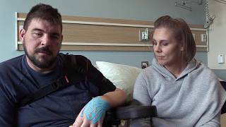 Stroke survivor driven to heal by partner's health battle
