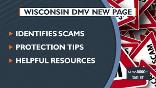 New Wisconsin DMV scam page