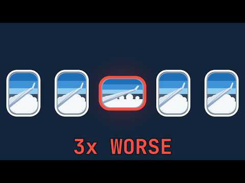 Why Airplane Windows Are Round (Turn One Sideways and It's 3× Worse)