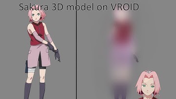 Sakura  from Naruto 3D model on vroid