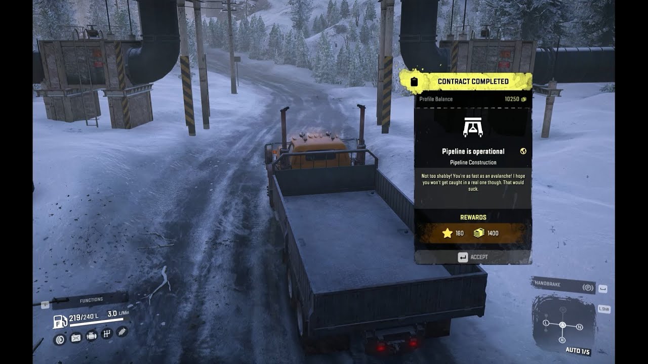 SnowRunner Pipeline Construction Gameplay - Part 2 Alaska - YouTube