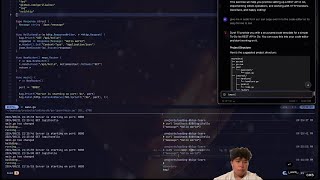code with me ep 1: building rest api in go | ai, neovim, chill vibes & rain sounds 🌧️