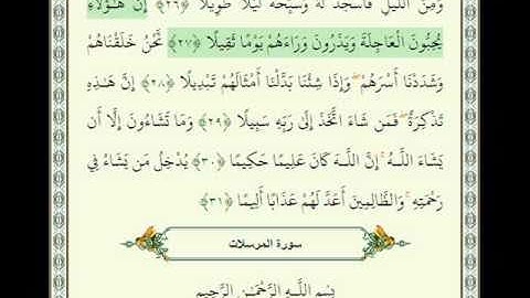 سورة الإنسان للقارئ البحريني أنس العمادي