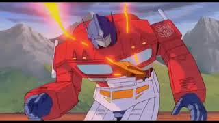 Transformers The Movie 1986 Optimus Prime Vs. Megatron W Holding Out For A Hero As The Music