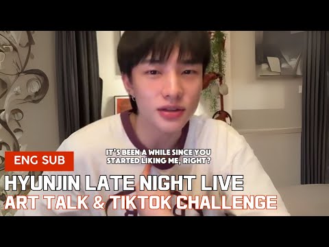 (18.09.2025) Hyunjin Late Night Live - Art Talk & TikTok challenge
