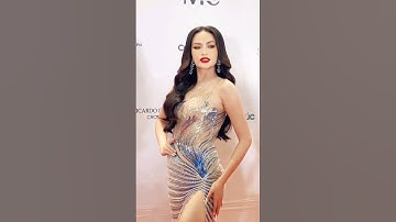 Ngọc Châu trong chiếc váy W.o.w tại thảm đỏ Miss Charm