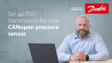 Set up PDO transmission on a CANopen pressure sensor