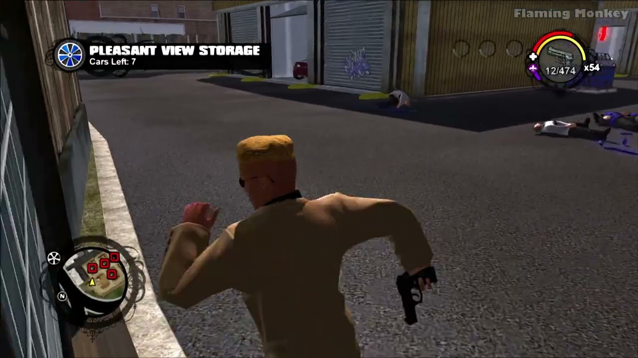 Saints Row 1 Remastered Gameplay 30 - Pleasant View Storage (Stronghold) - Xenia 60 FPS Reshade