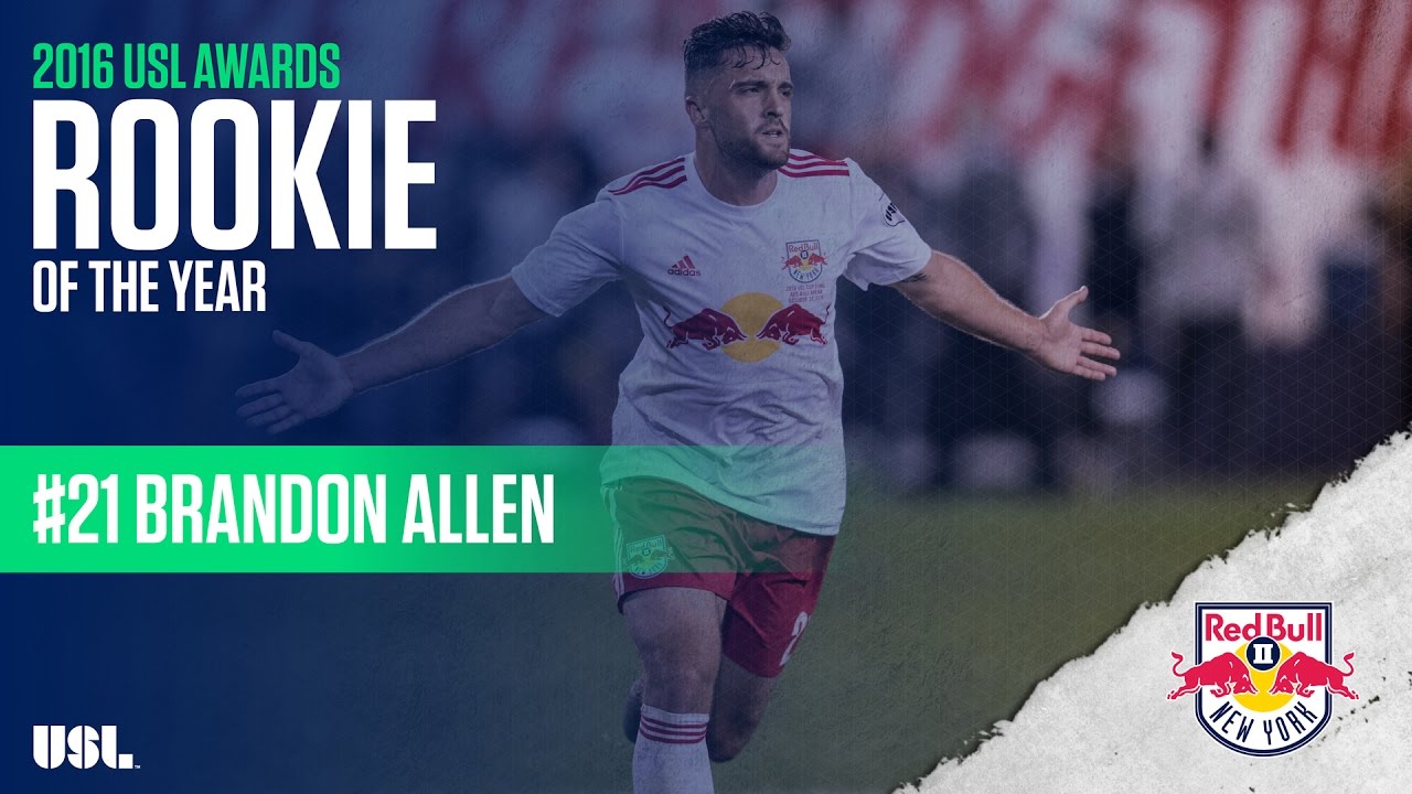 2016 USL Awards: Rookie of the Year - Brandon Allen, New York Red Bulls II