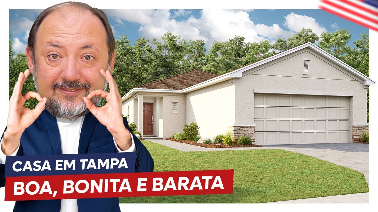 CASA TÉRREA EM TAMPA É OPÇÃO BOA, BONITA E BARATA PARA OS BRASILEIROS