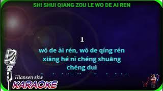 Shi shui qiang zou le wo de ai ren - male - karaoke no vokal ( Li mao shan ) cover to lyrics pinyin