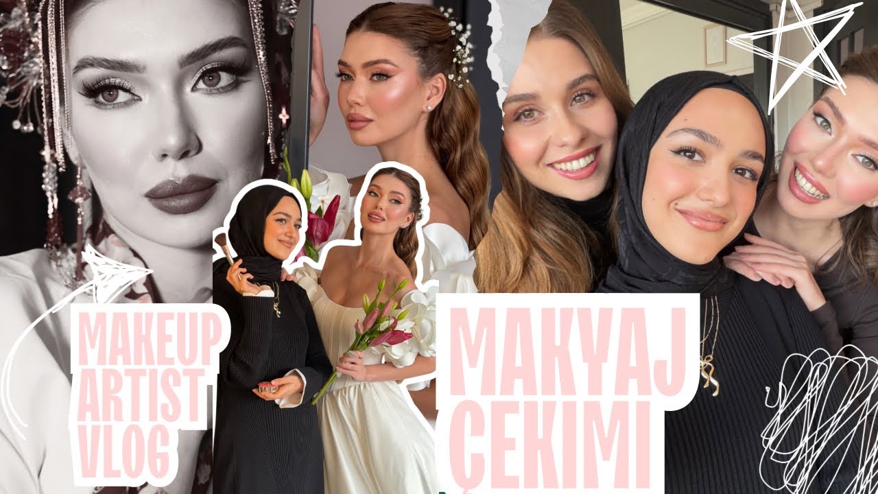 Makeup Artist Vlog💄| Stüdyoda Makyaj Çekimi🎥