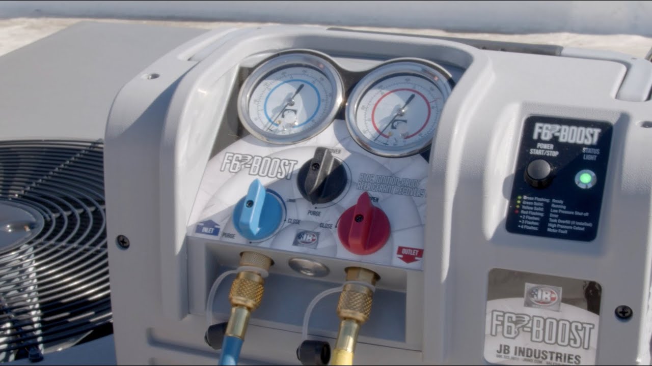 JB F6 BOOST Refrigerant Recovery Machine Overview YouTube