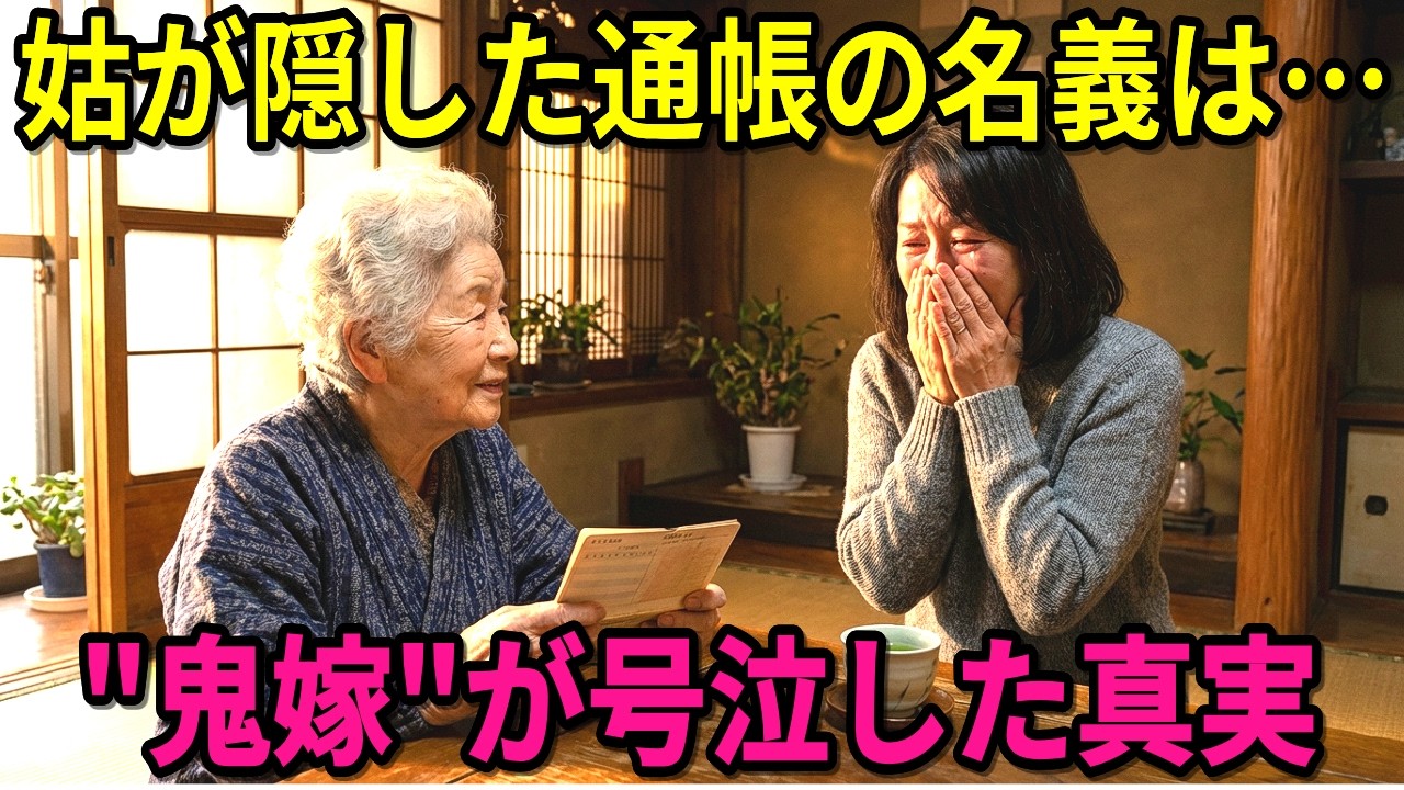 姑が10年隠した通帳の名義人は…鬼嫁が声を上げて泣いた理由