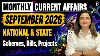 Monthly Current Affairs September 2026 | One Shot Revision | National & State News, Bills, Schemes