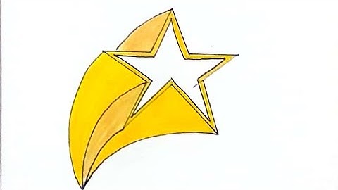 How To Draw A Shooting Star Easy Shooting Star Drawing Step By Step Drawing Tutorial by Kids Express