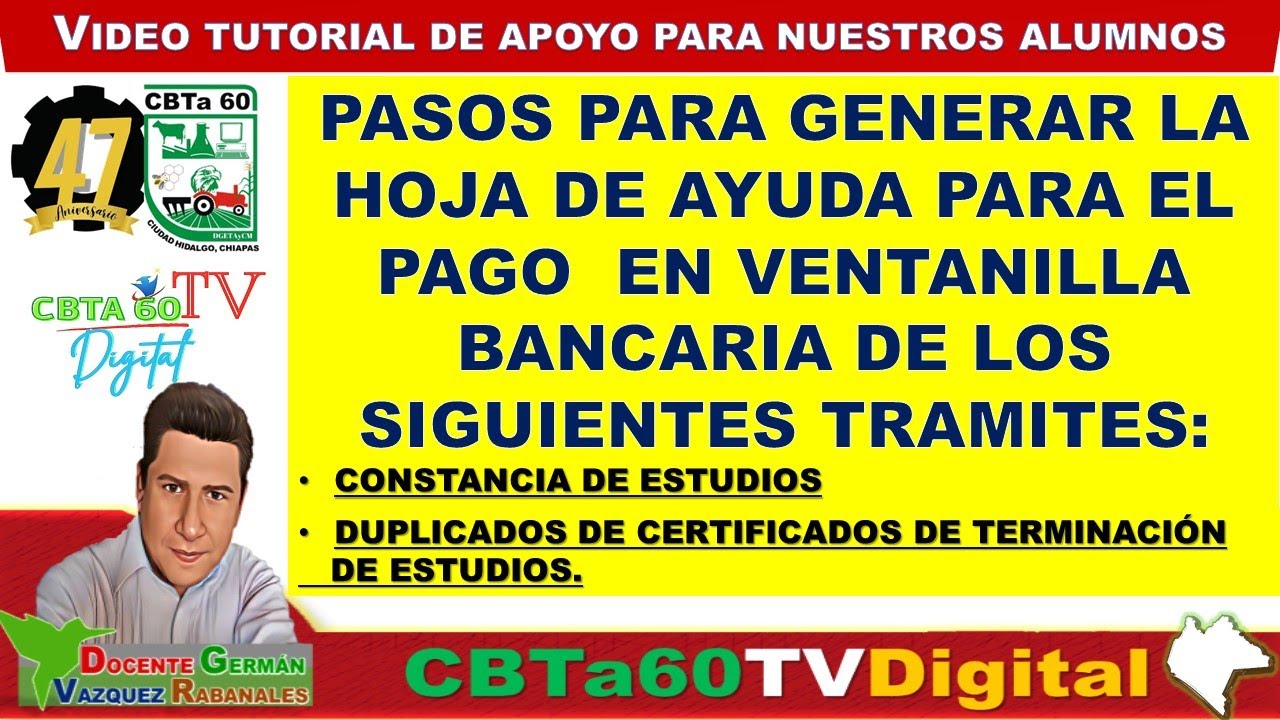 PASOS PARA GENERAR LA HOJA DE AYUDA PARA EL PAGO EN VENTANILLA BANCARIA ...