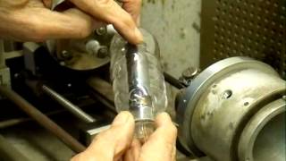 Making a type C triode vacuum tube.