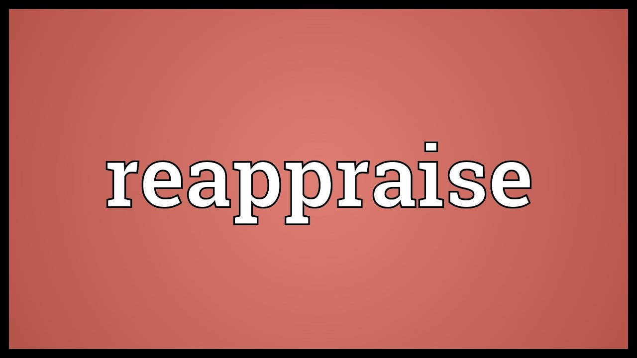 Reappraise Meaning