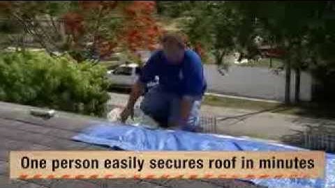 UTARPit Self-Adhesive Roofing Tarp for Pros - The Home Depot