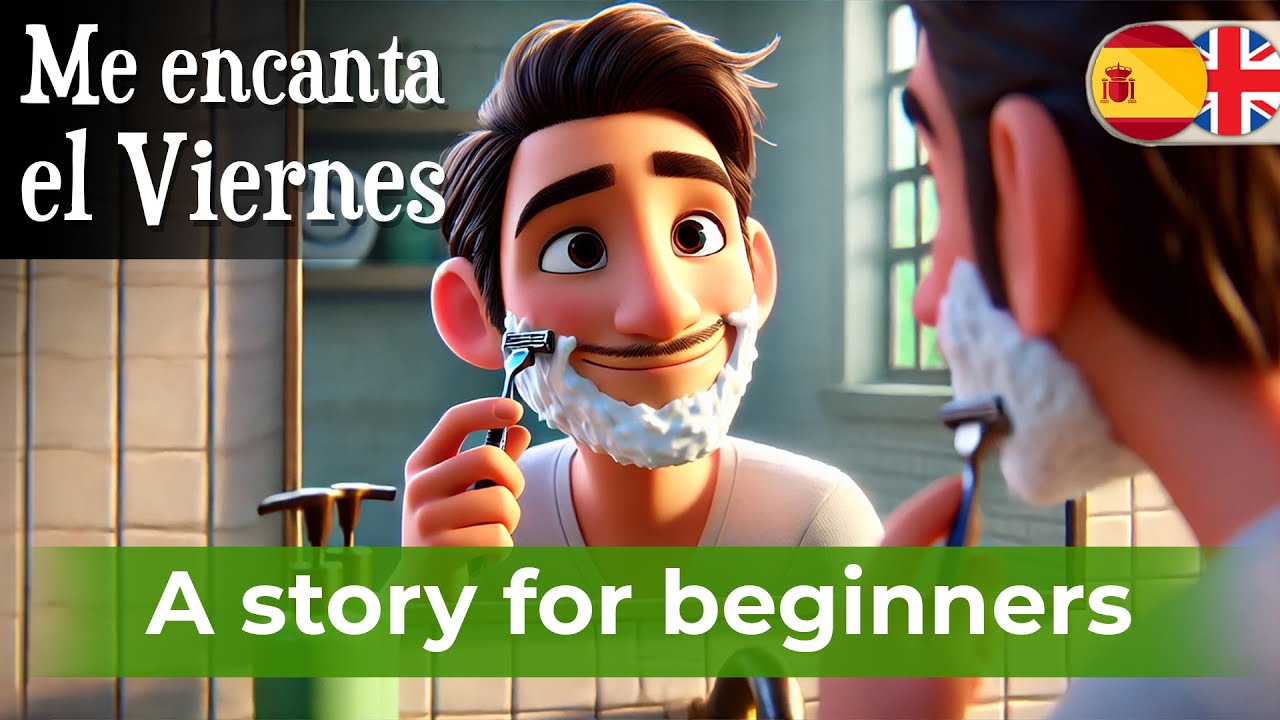 START LEARNING SPANISH with Simple Story (I love Friday)