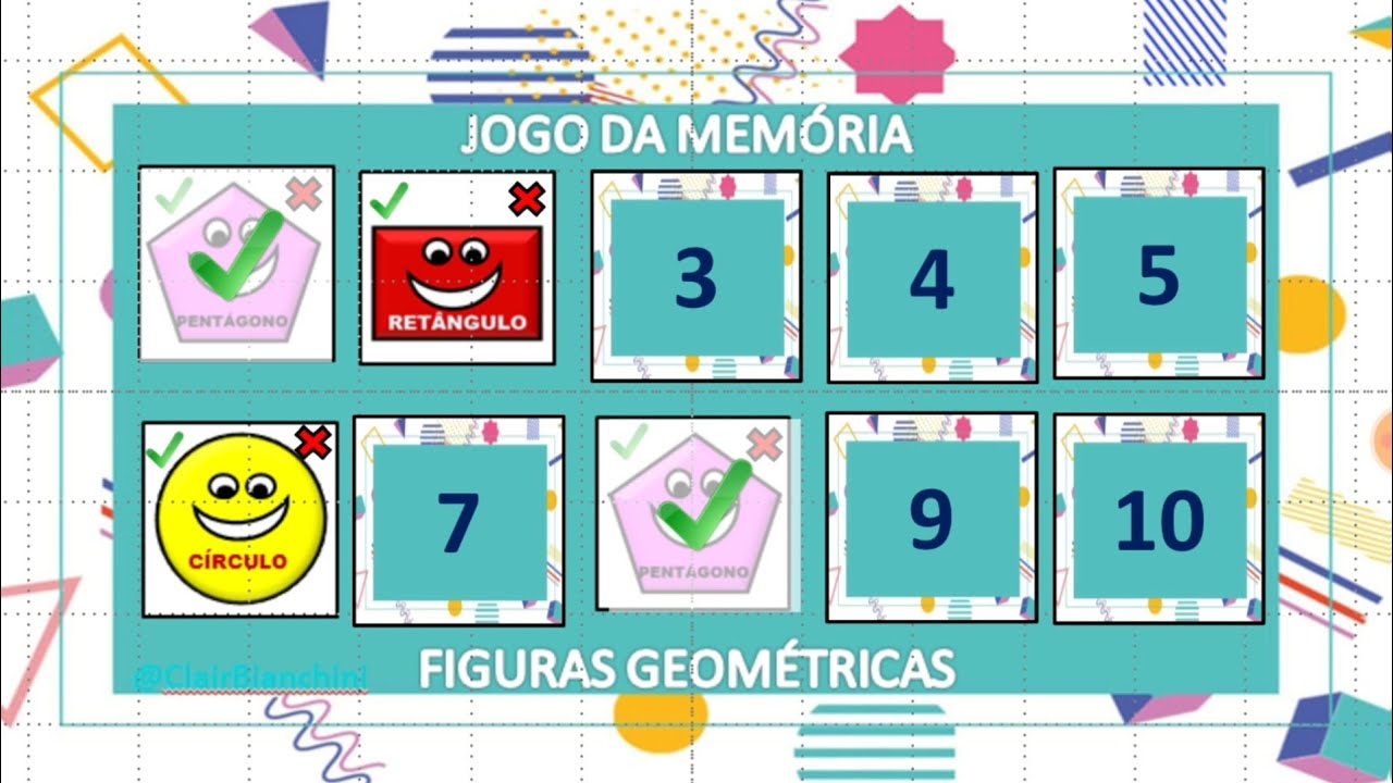 Jogos da memória em PowerPoint para - A Matemática lúdica