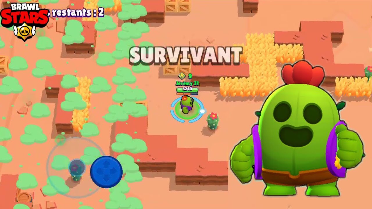 BRAWL STARS On test Spike en survivant (Il et génial ...