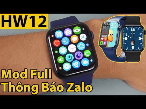 Video Smartwatch HW12: Cách Cài Full Thông Báo Zalo, Tin... - youtube