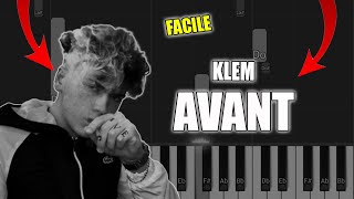 Klem - Avant | Vidéo Piano Tutoriel Facile Instrumental RAP (Piano Facile France)