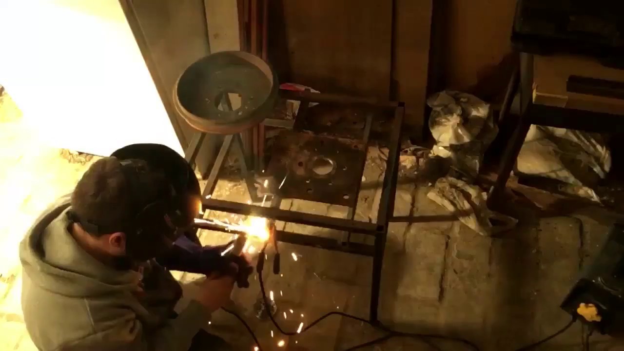 Welding the structure of the brake drum YouTube