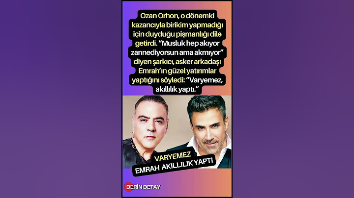 Ozan Orhon'dan Yıllar Sonra Gelen Pişmanlık İtirafı: "Keşke Emrah Gibi Akıllılık Yapsaydım!"