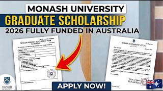 How to Apply for Monash University Graduate Scholarship 2026 | Step-by-Step Guide