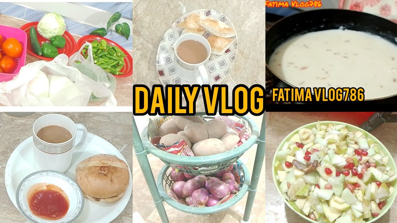 Pakistani Housewife Daily Routine Vlog | Mazadar Kheer Recipe 👍 | House Chores By Fatima Vlog 786♥️💯