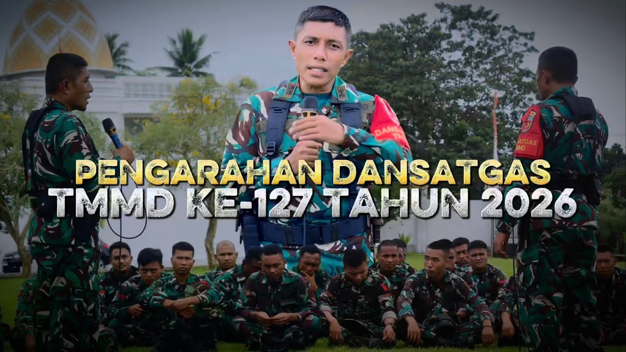 PENGARAHAN DANSATGAS TMMD KE-127 TAHUN 2026 | KODIM 1514/MOROTAI