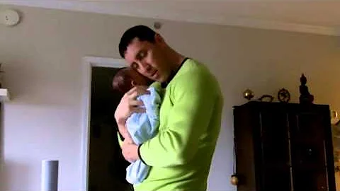 My husband dancing bachata with our son