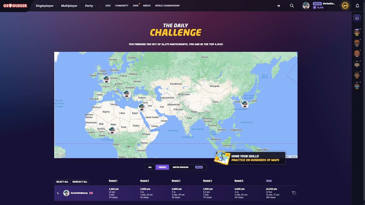 mine diamonds | geoguessr daily challenge #152 (19/2/2026)