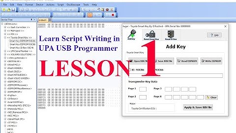 Script Writing in UPA USB programmers -  Lesson 1