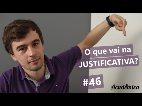 Vídeo: Como Escrever Uma Justificativa