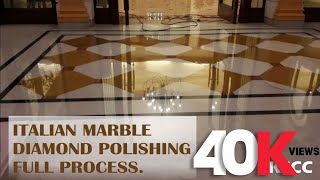 Italian Marble Diamond Polishing Full Process | With all Chemical Treatment Stages and Use| SKSCC