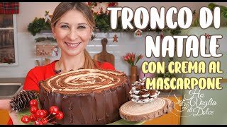 Torta TRONCO DI NATALE con CREMA AL MASCARPONE ricetta Ho Voglia di Dolce screenshot 4