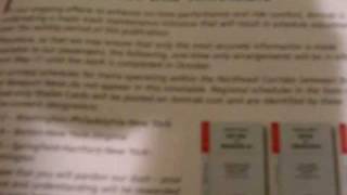 The Thinest Amtrak System Timetable Printed