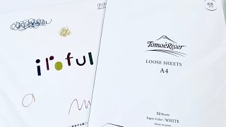 【紙の比較】新商品イロフルとトモエリバー　万年筆に最適なのはどっちだ？