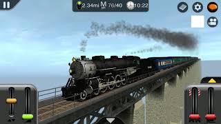 American steam locomotive speed test