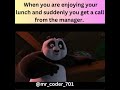 When you are enjoying lunch 😂 #youtube #kungfupanda