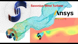 [CFD] Savonius Wind Turbine 3D simulation (ANSYS Fluent 2022R2)