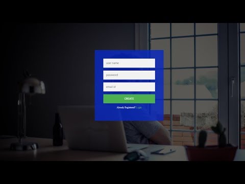 how-to-create-login-&-registration-form-using-html-css-&-javascript