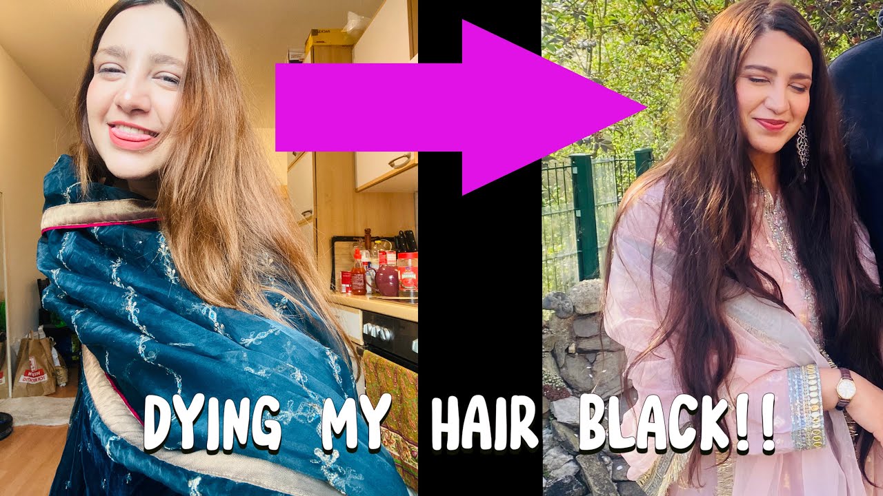 Dyeing my hair black after 7 yearss!! Not a tutorial.