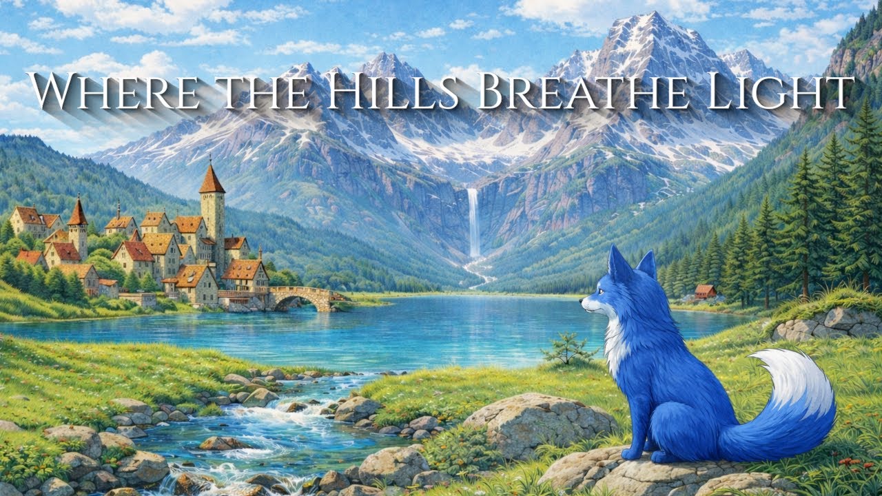 Medieval Fantasy Focus Music – Where the Hills Breathe Light | Blue Fox Chill