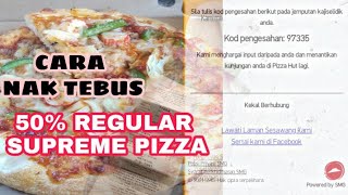 REDEEM 50% REGULAR PIZZA SUPREME PRICE BY RECEIPT 👍👍