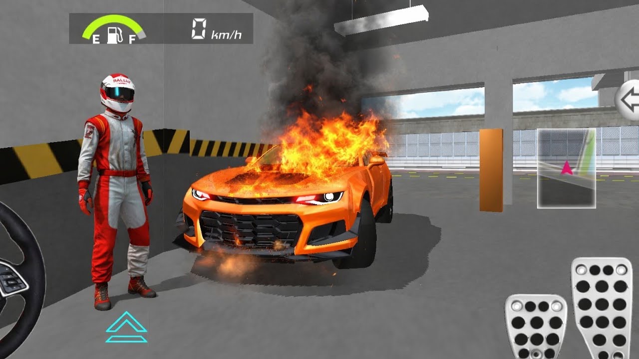 3D Driving Class : Orange Sports Car for Parking (Android IOS) Gameplay